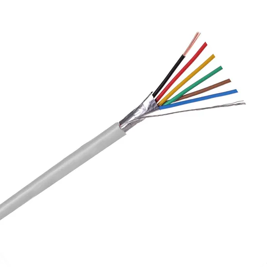 24 AWG 6선 보안 경보 와이어 케이블 라이저 제어 케이블 구리 차폐 화재/음향/통신/보안 도난 방지 시설용